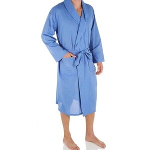 Mens Hanes Blue Men's Robe New Sz XL/2XL